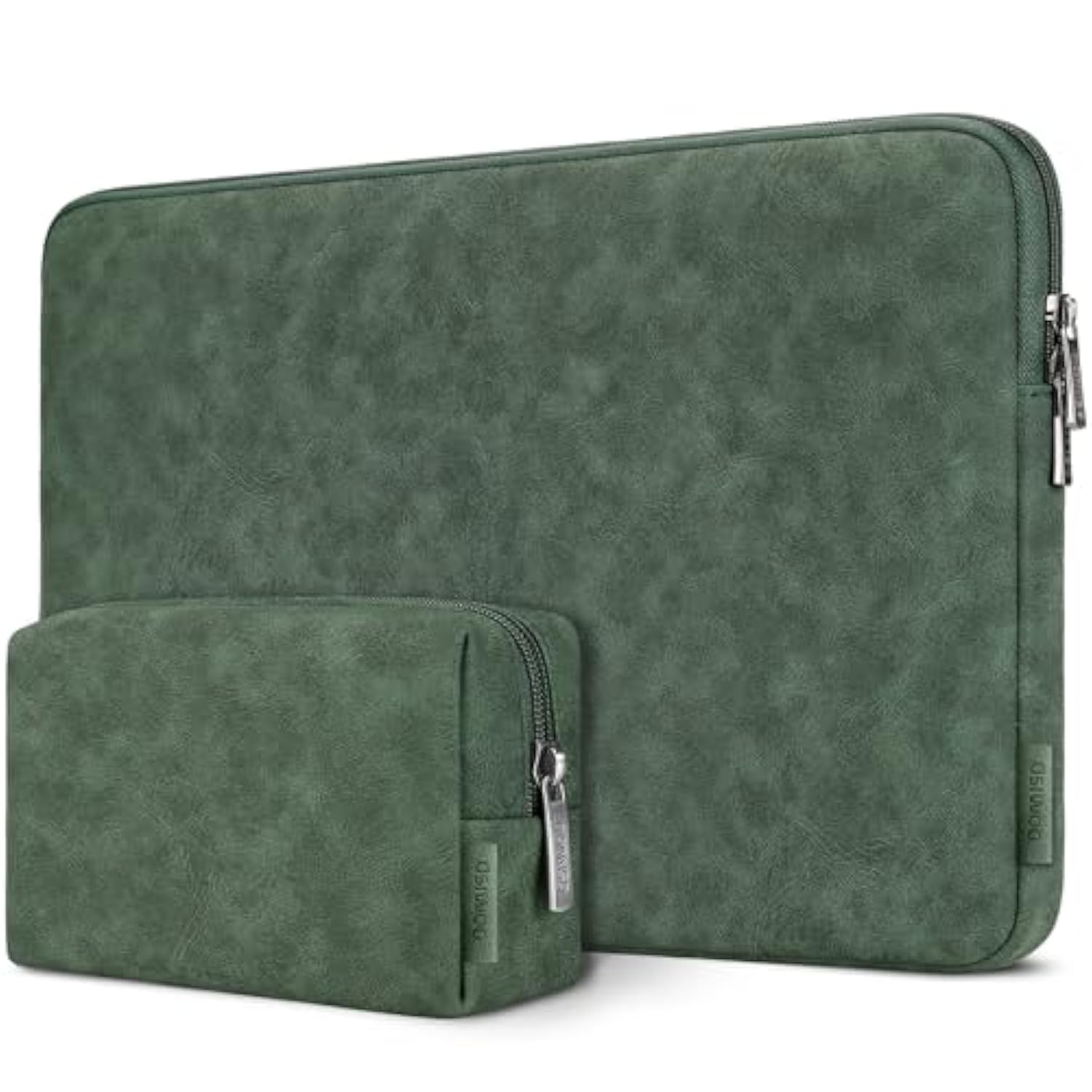 17.3 Inch Laptop Sleeve Water-Resistant Carrying Case With Accessory Bag For 17.3" Msi Gs73Vr Stealth Pro/Hp Envy 17/Lg Gram 17"/Rog Strix Gl702Vs,Dark Green
