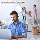 Bluetooth Headset, Wireless Headset With Microphone & Mute Button, 60Hrs Talk