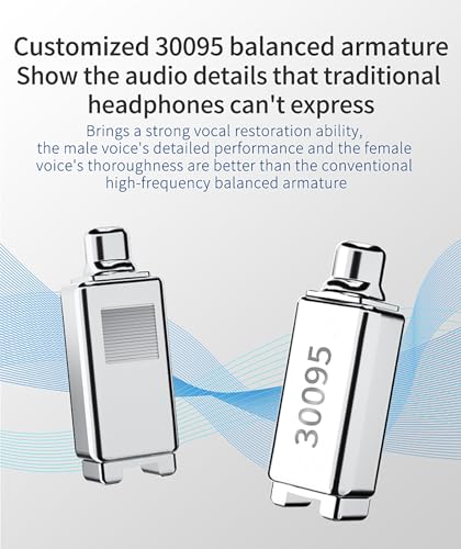 CCA CSN IEM Earphones 1DD 1BA CCA in Ear Earbuds,CSN Hearphones Drummer Musician Earphone Stereo Headset with Removable C Pin Cable for Church (with