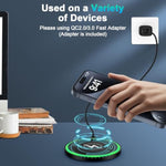 Wireless Charger Android Phone Fast Charging Pad For Pixel 9 Pro Xl/9A/9/8A/7A/8 Pro/7/7 Pro,15W Wireless Charger Station With Qc 3.0 Charger For Samsung Galaxy S25 Ultra/S24 Ultra/S23/S22/S21/S20/S10