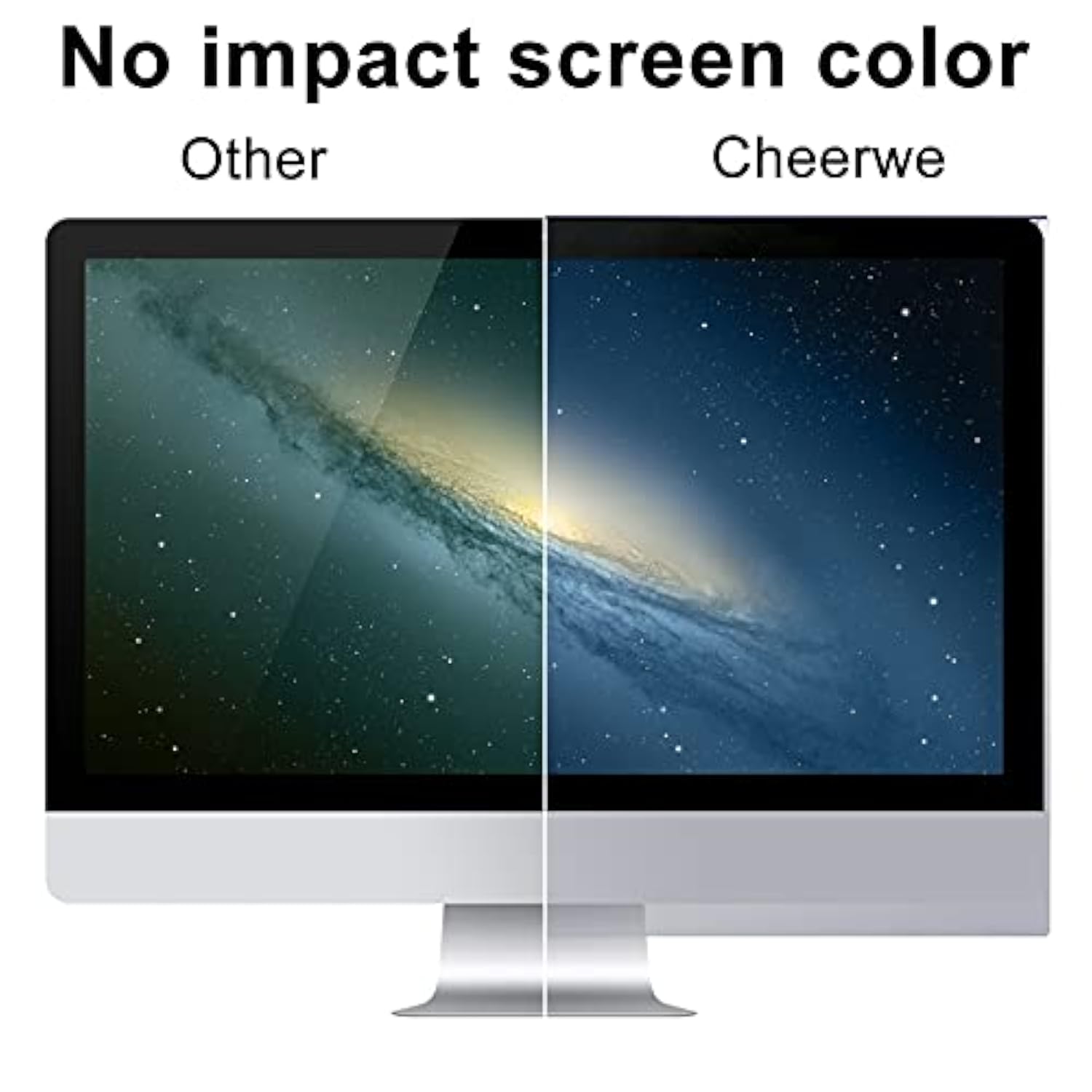 Bubble Free Computer Screen Blue Light Blocker, Widescreen Frame Hanging Type (W 21.5" × H 12.6",16:9)