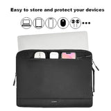 360°Protective Laptop Sleeve For 13-13.6 Inch Macbook Air M3/A3113, M2/A2681 M1/A2337, Macbook Pro M2 M1/A2338 2025-2016, Waterproof Laptop Carrying Case For 12.9-Inch Ipad Pro, Black