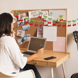 3 Pcs Cherry Garland Decoration Diy Felt Pom Pom Fruit Hanging Decor Cherries Birthday Garlands Banner Cherries Party Decoration For Birthday Wedding Baby Shower Christmas Home Decor