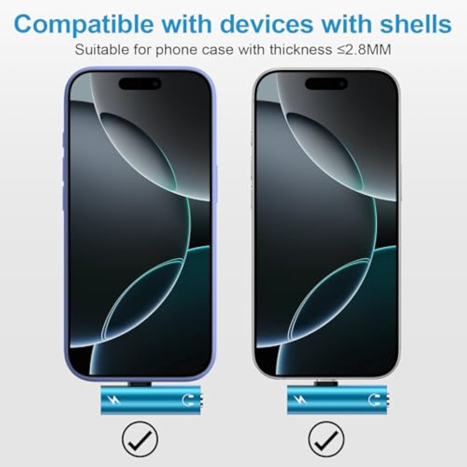 Usb C To 3.5Mm Audio Aux Adapter And Fast Charger For Iphone 17 Pro Max Air 16E 16 15 Pro Max Plus, 2 Pack 2-In-1 Type C To 3.5Mm Headphone Audio Adapter + Usb C Fast Charging For Samsung A17 A16 A36