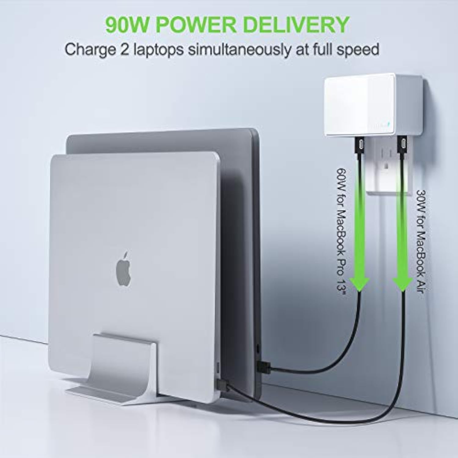 Usb C Charger, 90W 4 Port Power Delivery Pd 3.0 Pps Fast Charger, For Macbook, Dell Xps 13, Iphone 14/14 Pro/13/13 Pro/12/12 Mini/12 Pro/12 Pro Max, Galaxy S22/S21/S20/S10, Ipad Pro, Pixel
