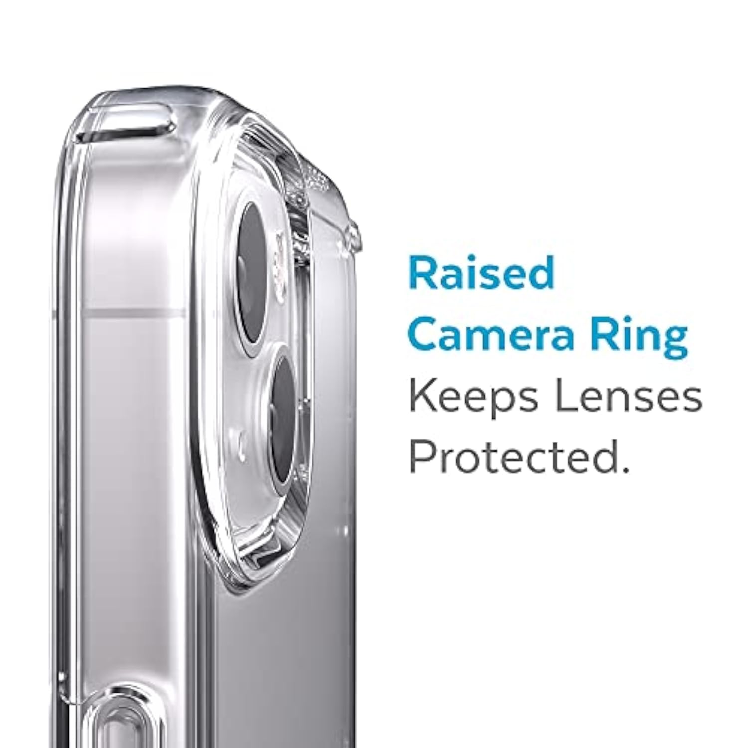 Speck MagSafe Case for iPhone 13 - Drop & Camera Protection, Clear Phone Case, Wireless Charging Compatible, Fits All 6.1 Inch Models - Clear