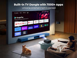 Projector 4K With Google Tv, K2S Wifi 6 Bluetooth Projector, Sound By Jbl, Dolby Audio, Auto Focus & Keystone,Native 1080P 4K Supported Outdoor Movie Projector With Netflix 7000+ Apps