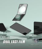 Dual Easy Film [4-Layer Protection] Compatible with  Galaxy Z Flip 5 Screen Protector, Self Healing Repair Coating Full Coverage HD Clear