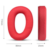 Replacement Ear Pads For Sennheiser Headphones - Compatible With Gsp370/300/350/305/301 | Premium Breathable Fabric Ear Cushions With Soft Memory Foam Red