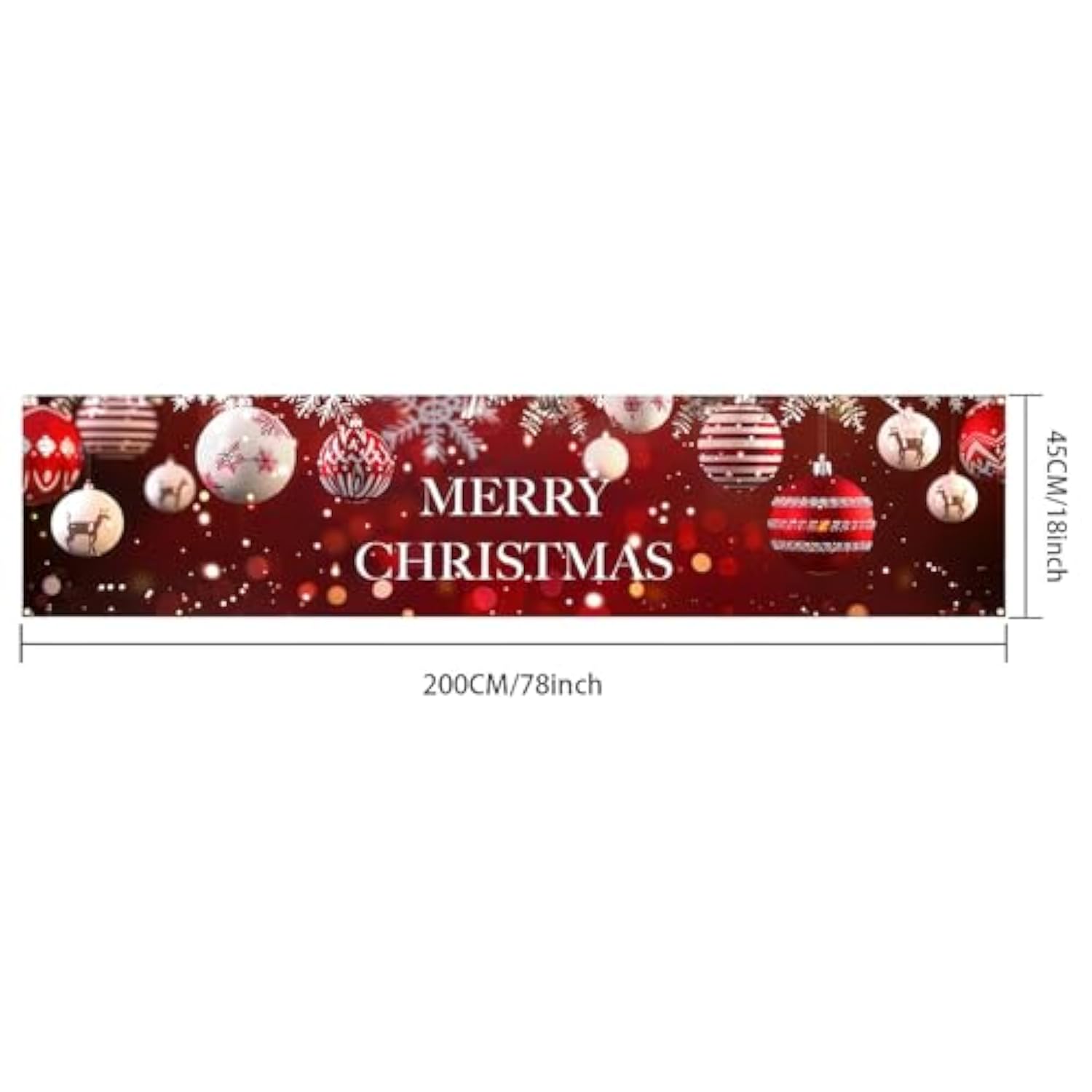 Merry Christmas Banner Christmas Backdrop 78 X 17 Inch Christmas Banner Decorations Christmas Ornament Outdoor Banner For Holiday Decorations Fence Cover Yard Sign Background Photography