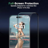 2 Pack For Iphone 14 Pro Max Privacy Screen Protectors (6.7 Inches), [9H Hardness] [Military Grade Shatterproof] Anti-Spy Tempered Glass Film, Enhanced 28° Privacy Angle With Easy Installation Tool.