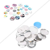 Cover Button Kit, Fabric Covered Button Kit, Flat Back Button Covers K