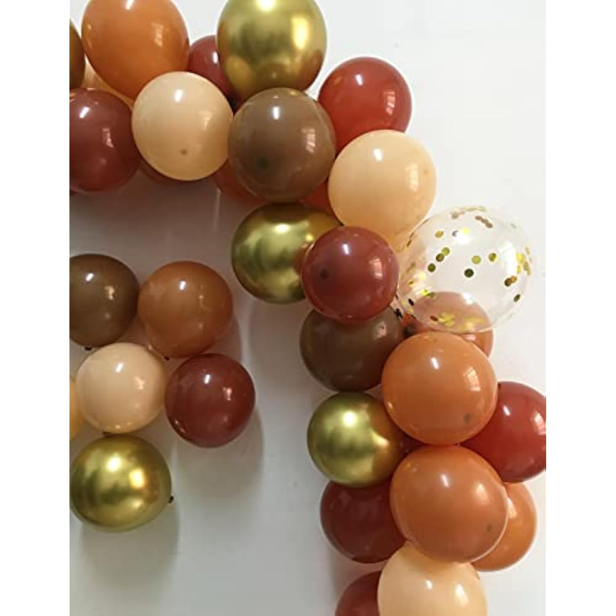 Fall Boho Balloon Arch Kit Nude Tan Brown Gold Balloons for Baby Shower Wedding Party