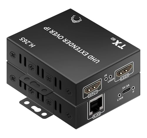 Usb Extender Over Ethernet Cat5E Cat6/7 Up To 492Ft/150M6 Port Ubs2.0,Plug And Play,Usb Ethernet Extender Over Rj45. No Driver,Supports All Operating System, Keyboard And Mouse Over Ethernet. (Cat5E)