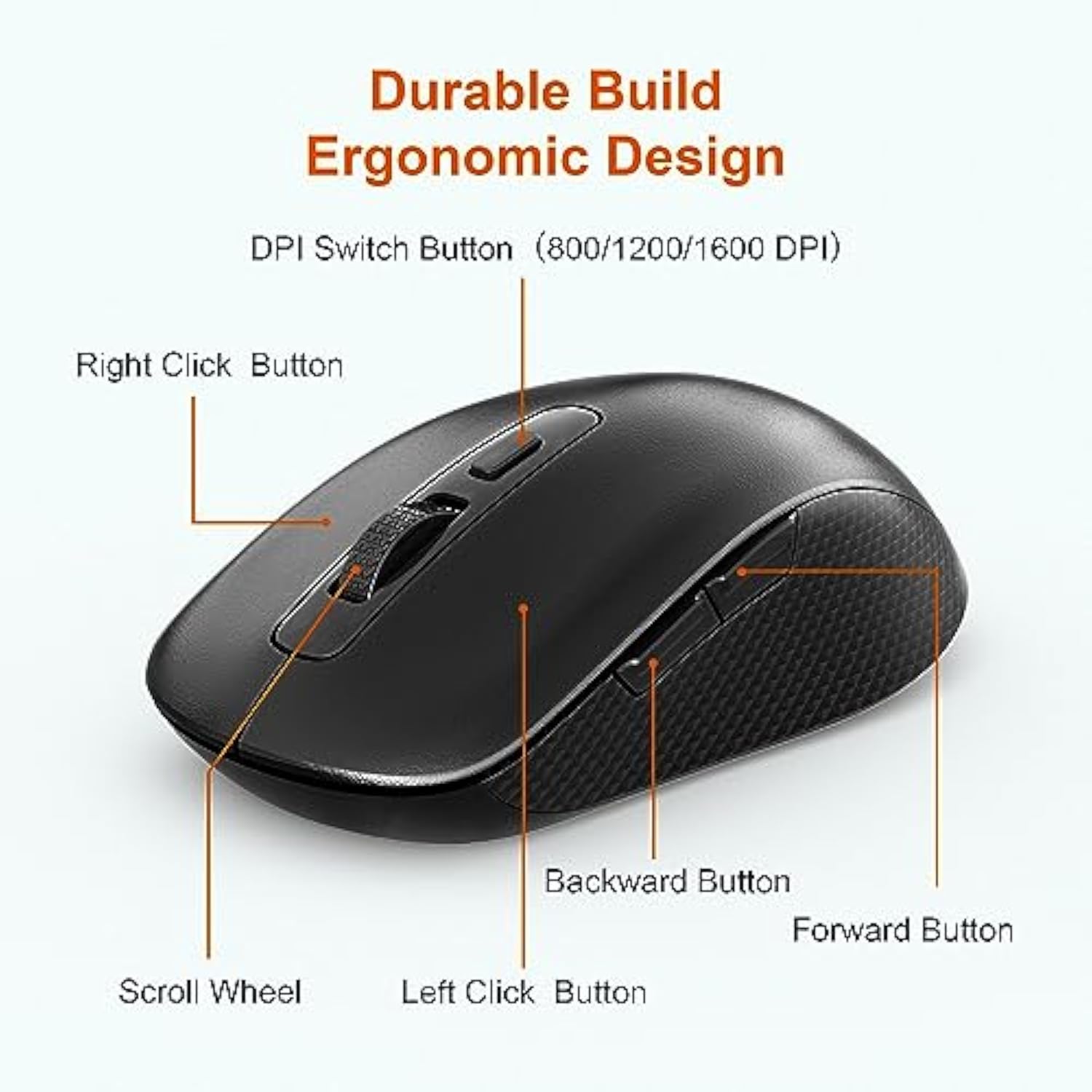 Wireless Number Pad And Mouse, 19 Keys Portable Ultra Slim 2.4Ghz 10 Key Usb Keypad And 3 Adjustable Dpi Silent Mouse Set For Laptop, Notebook, Desktop, Pc Computer - Use One Usb Receiver