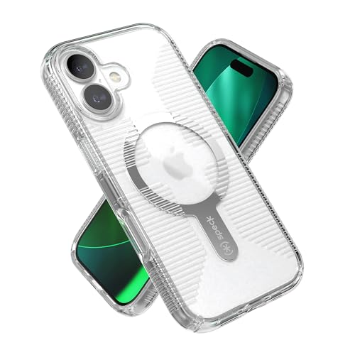 Speck GEMSHELL Grip +MS Case for iPhone 17 - Clear/Clear