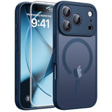Magsafe Compatible iPhone 17 Pro Case with Blue Screen Protector