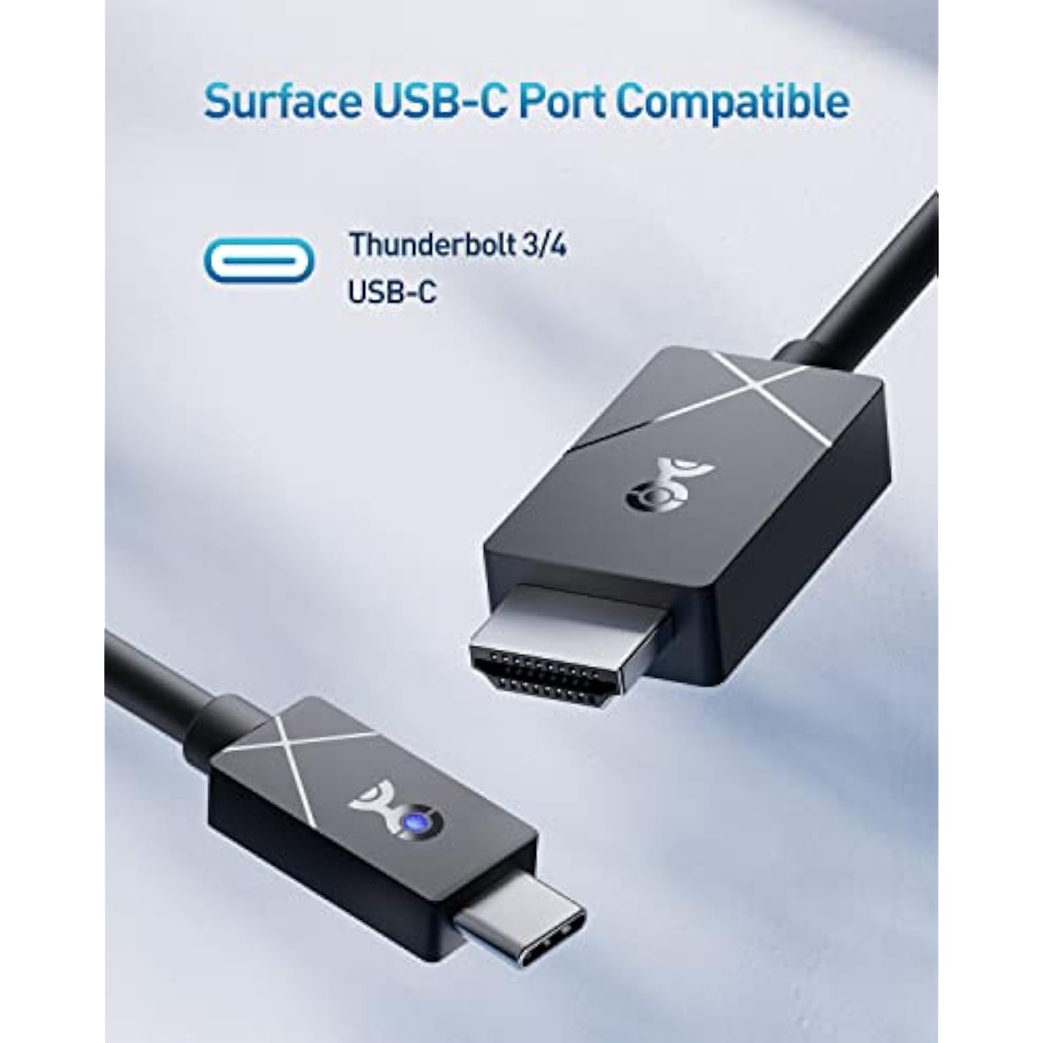 [Designed for Microsoft Surface] Cable Matters 48Gbps USB-C to HDMI Cable 6 Fe