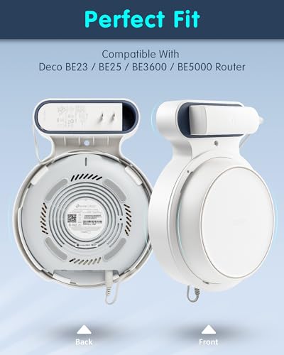 Wall Mount Bracket For Deco Be23/Be25/Be3600/Be5000 Wifi 7 Mesh System, Space Saving Wall Mount Holder With Cord Management, Easy To Install And Moved (3 Pack)