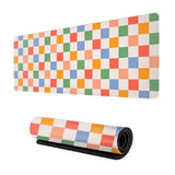 Vintage 60S 70S Retro Checkered Mouse Pad Gaming Xl Large Mousepad Desk Mat Long Extended Big Keyboard Pads Table Accessories For Gaming And Office Pc Laptop Computer 31.5 X 11.8 Inch