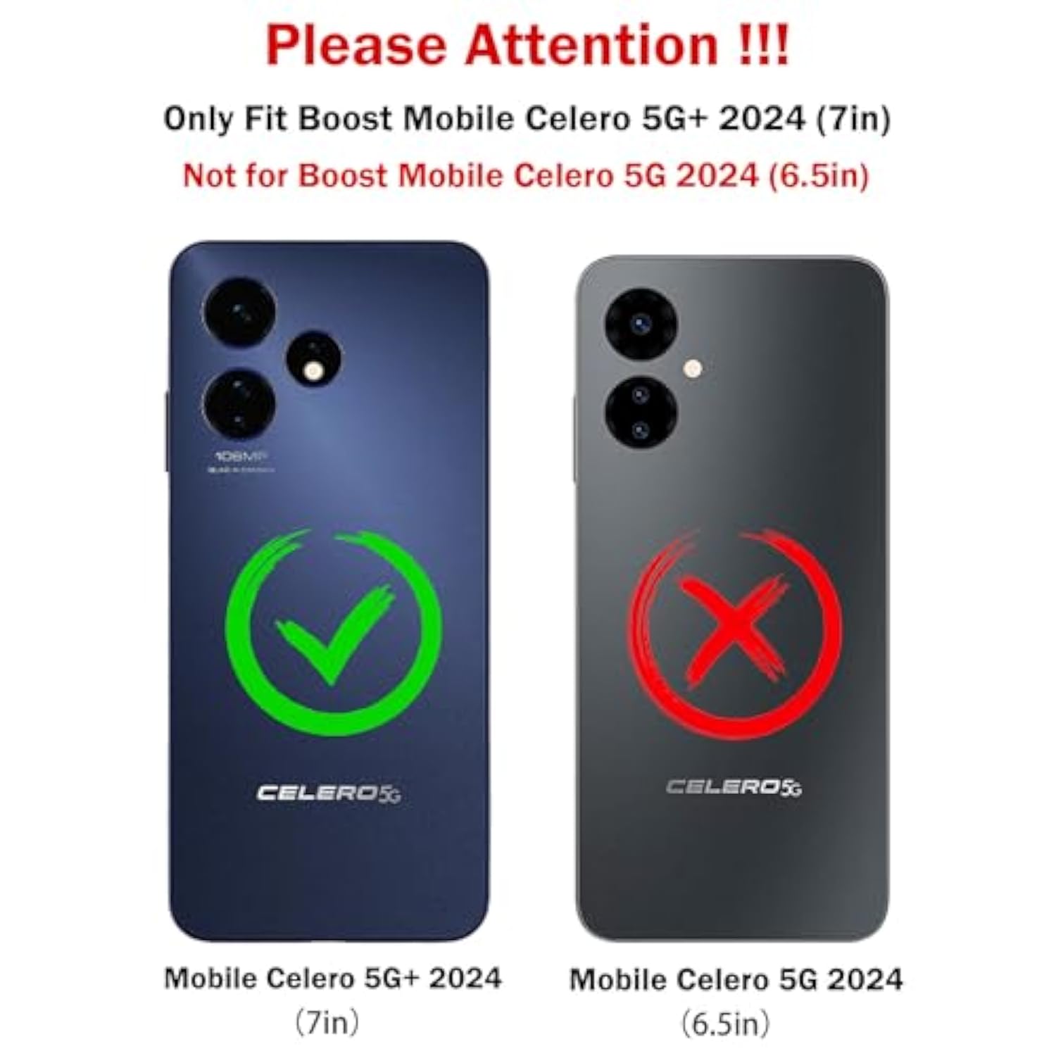 For Boost Mobile Celero 5G+ Plus 2024 (3Rd Version) Case With Tempered Glass Screen Protector,Military Grade Heavy Duty Shockproof Protective Cover,With Ring Kickstand Full-Body Protective