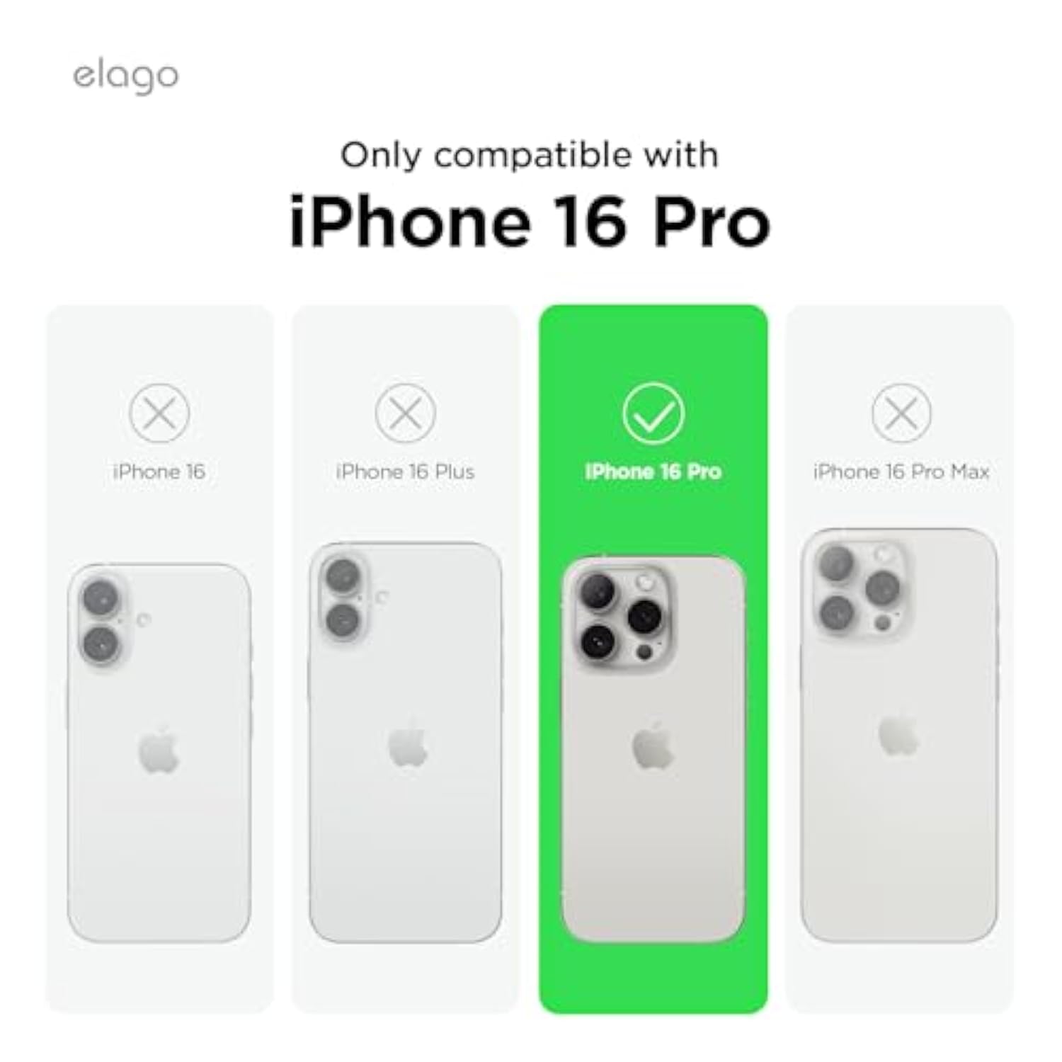 elago Compatible with iPhone 16 Pro Case, Premium Liquid Silicone Case, Full Body Protective Cover, Shockproof, Slim Phone, Anti-Scratch Soft Microfiber Lining, 6.3 inch (Stone)