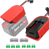 2 Packs Power Wheel Adapter For Bauer 20V Battery Adapter Power Wheels Battery Converter Kit With Fuses & Wire Terminals, 14Awg Wire, Power Connector For Diy Rc Car Toys, Robotics And Rc Truck