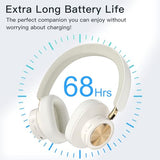 Active Noise Canceling Headphones, Wireless Over Ear Bluetooth Headphones, Hi-Res Audio, Prolonged Battery Life, Deep Bass, Comfortable Foam Ear