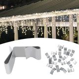 Christmas Lights Gutter Hooks, 60Pcs Large Roof Hooks Light Hangers Galvanized Clips For Hanging Outdoor Lights