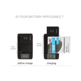 Universal Lcd Battery Charger, Travel Chargering For Samsung Galaxy S3 S4 S5 Note 2 3 4, Edge, Mega, Lg, Huawei, Htc, Zte, Etc