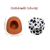 30Pcs Mini Western Cowboy Cowgirl Hats Plastic Party Accessories (Multi)