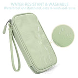 Small Cable Organizer Bag, Travel Cord Charger Organizer Case Waterproof Accessories Pouch, Electronic Carrying Case Bag For Cable, Cord, Charger, Phone, Power Bank, Earphone (Mint Green)