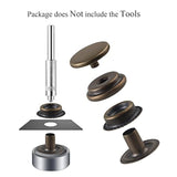 200 Pieces (50 Sets) 15Mm Leather Snap And Fastener Kit 5/8 Inches (15