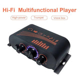 HiFi Power Amplifier 2 x 20W Stereo Audio Amp with 5.0 USB SD AUX for Home Theater Car Garage