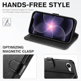 Wallet Case for iPhone 17e/iPhone 16e (6.1"), 4 Card Holders, Black