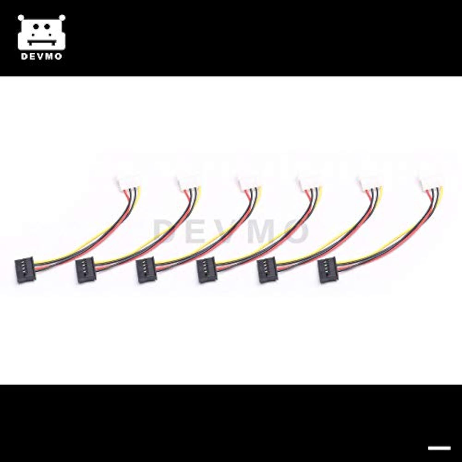 6X New Ide/Molex 4-Pin Male To Serial Ata Sata 15-Pin Female Power Adapter Cab