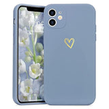 For Iphone 11 Case Cute Slim Shockproof Phone Case With Wireless Charging Support And Protection, Blue Grey