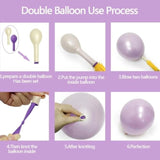 Lavender & Pearl Purple Balloon Garland Kit for Baby Shower, Birthday, or Wedding Decor