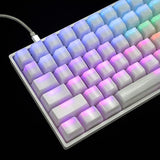 120 Keys Abs Ansi Iso 1.2Mm Blank Milk Fog Oem Profile Shine Through Keycap Fo