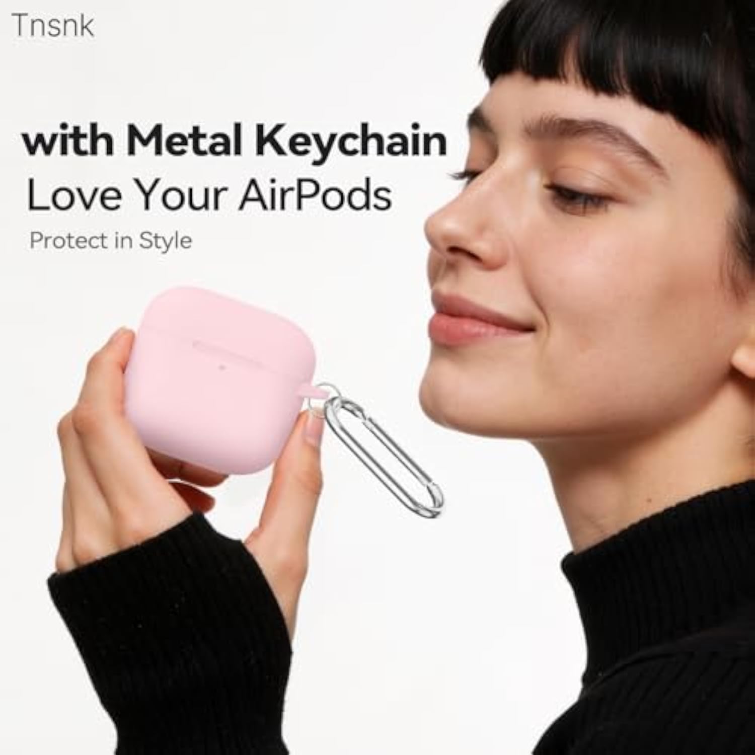 AirPods 4 Case with Magnetic Cover, Silicone AirPod 4 Case Cover Compatible with Apple Airpods 4th Gen 2024, Shockproof Protective Cases for Women with Cleaner Kit and Keychain