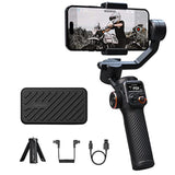Hohem iSteady M6 Gimbal Stabilizer for Smartphone, 3-Axis Cell Phone Stabilizer Built-in OLED Display 400g Payload Reverse Charging Android and iPhone Gimbal with Inception Motion Timelapse