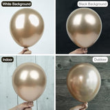 129Pc Chrome Gold Balloons Mixed Sizes 18In Champagne Arch Party Decor