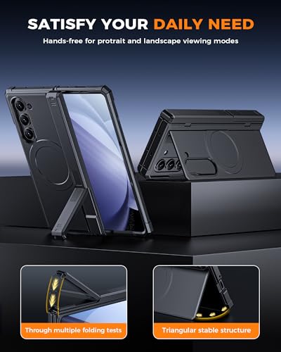 for Galaxy Z Fold 5 Case with Screen Protector [Fit for Magsafe] [Dual-Stand] [Hinge Protection] Shockproof Phone Cover for  Galaxy Z Fold5,