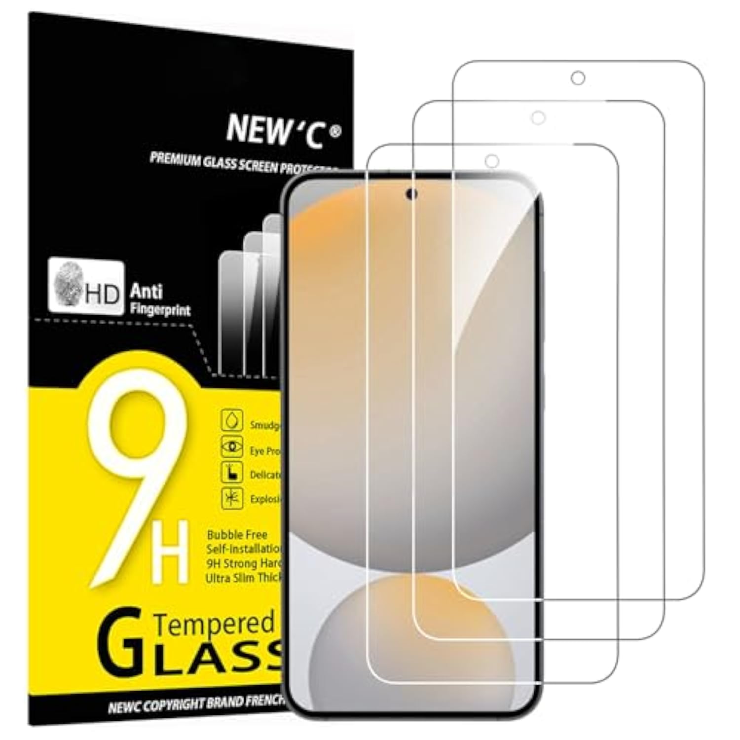 3-Pack Tempered Glass Screen Protector for Samsung Galaxy S24 FE 5G