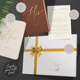Vow Books His And Hers - Linen Wedding Vow Books Perfect As Bride & Groom Gifts, Wedding Registry Ideas - His & Hers Gifts Wedding Vow Book - Wedding Essentials & Accessories