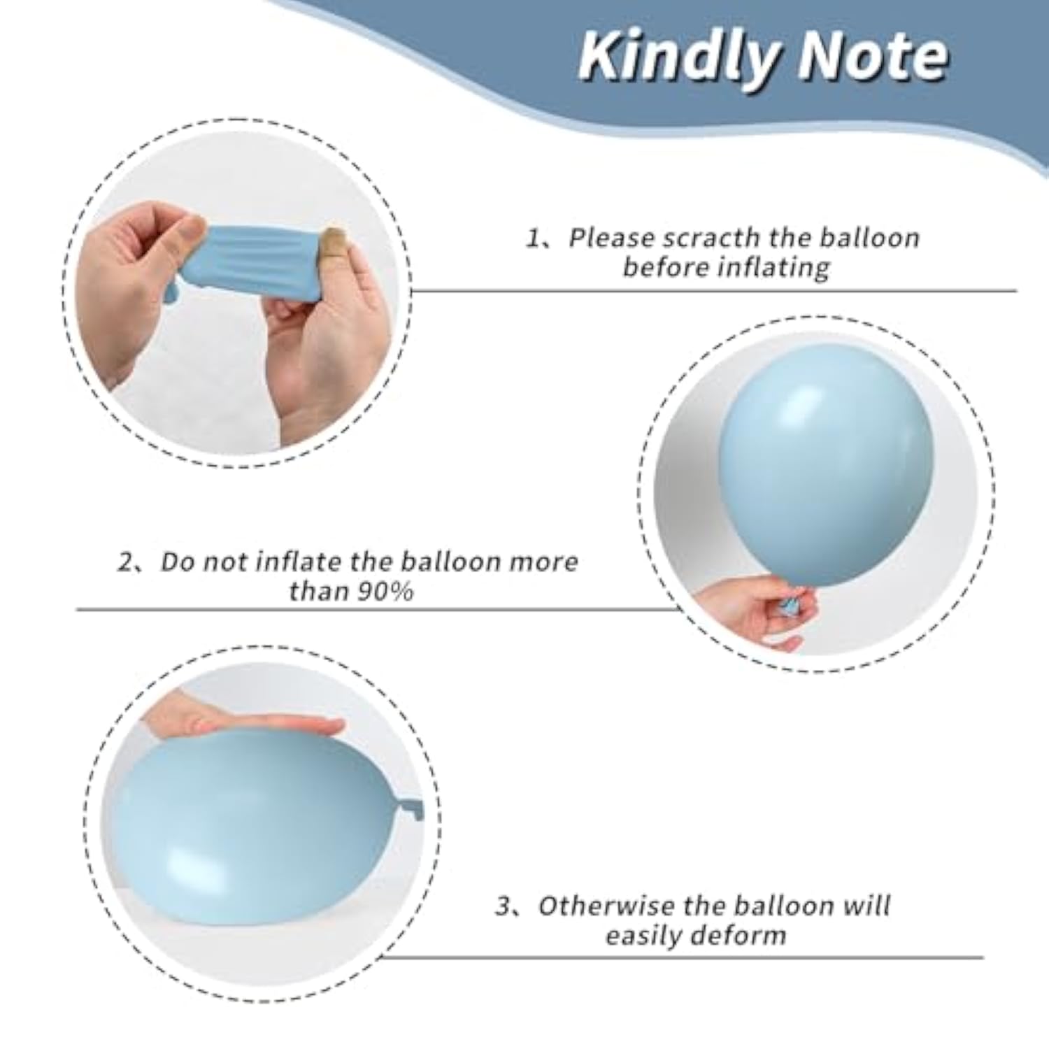 Dusty Baby Blue Balloons, 50Pcs 12 Inches Light Blue White Metallic Gold Confetti Birthday Balloons For Kids Boy Baby Shower Birthday Party Wedding Anniversary Bridal Engagement Graduation Decorations