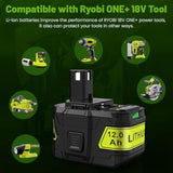 3000Mah P102 18V Lithium Battery Replacement For Ryobi 18V Tools One+ P100 P104 P105 P107 P108 P109 P190