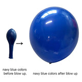 Navy Blue Gold Balloon Arch Kit, White Confetti Balloons for Party Decorations