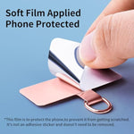 Phone Tether Tab For Iphone, Cell Phone Lanyard Patch, Strap Replacement Part For All Full Phone Cases (Champagne Gold+Black)