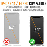 Alpatronix Battery Case for iPhone 14 Pro and iPhone 14 (6.1 inch), Strong Slim Portable Protective Extended Charging Cover with Wireless Charging, Apple Pay, CarPlay (BX14Pro) – Black